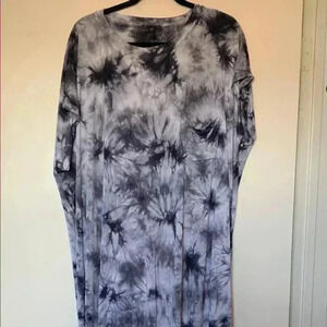 Short Sleeve Tie Dye Dress